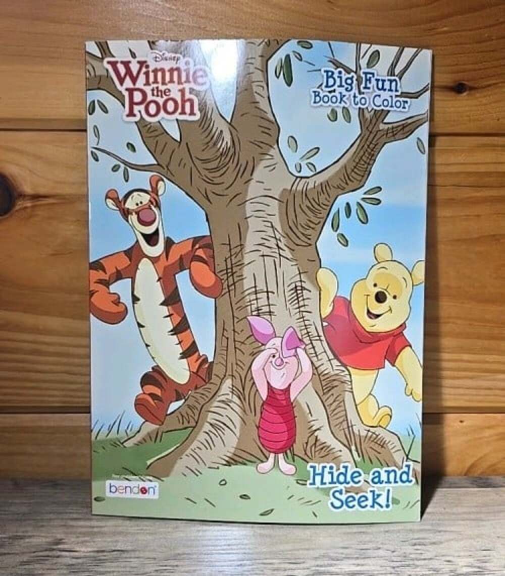 Disney Winnie The Pooh Hide & Seek Coloring & Activity Book Tear/Share Pages 🆕